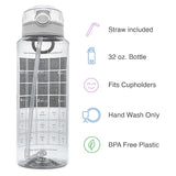 Belly Bottle Pregnancy Water Bottle Tracker – Gift for Expecting Moms (Black)