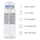 Belly Bottle Pregnancy Water Bottle Tracker – Gift for Expecting Moms (Clear)